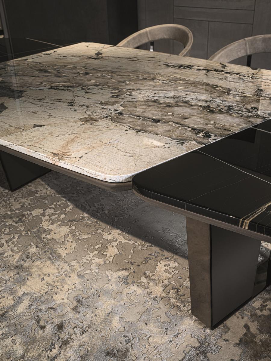 Oval metal table | Keope by Longhi
