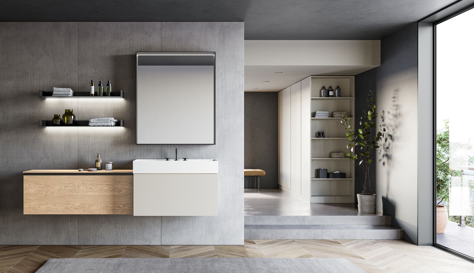 Melamine bathroom | Lapis by Birex