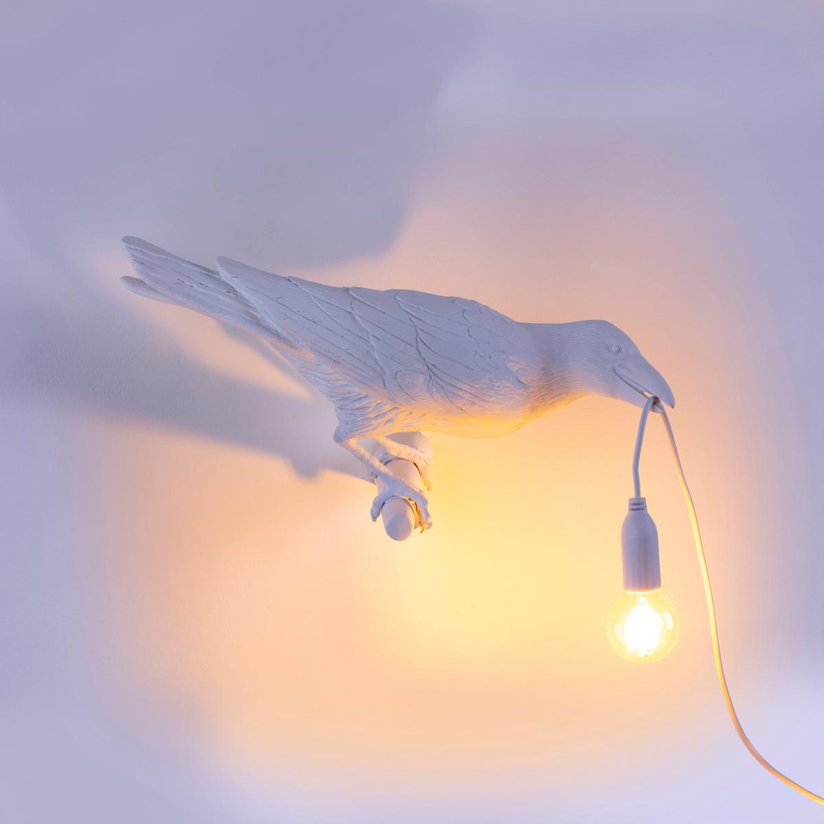 LED resin wall lamp | Bird Lamp Looking Left/right by Seletti