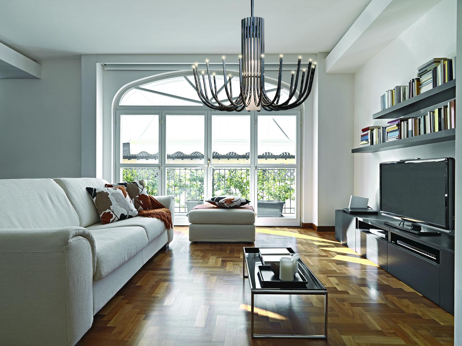 LED metal chandelier | Stardust Large by Contardi