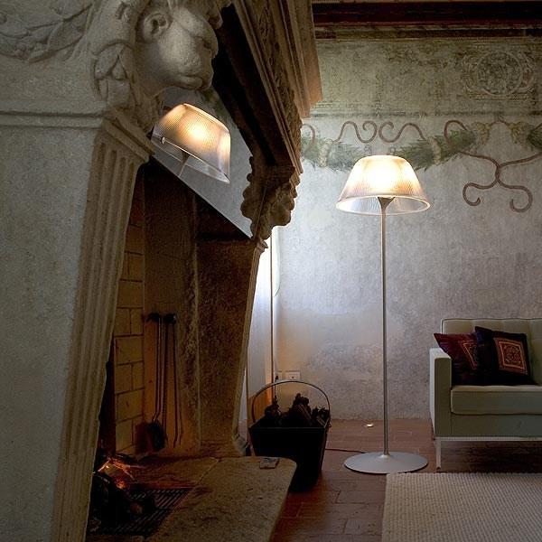 Glass floor lamp | Romeo Moon F by Flos