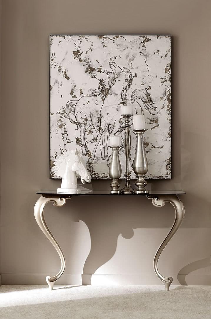 Rectangular aluminium console table | George by Cantori