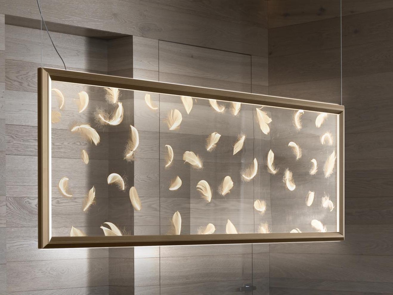 LED acrylic glass pendant lamp | Poly Plumage by Olev