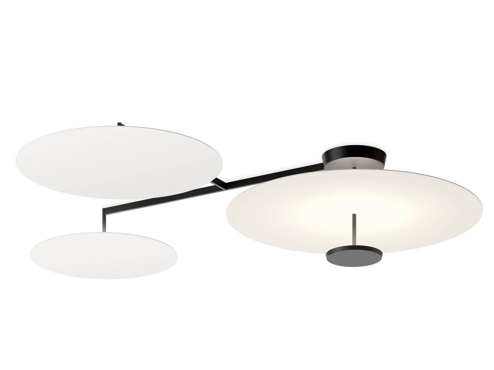 LED metal ceiling lamp | Flat 5922 by Vibia