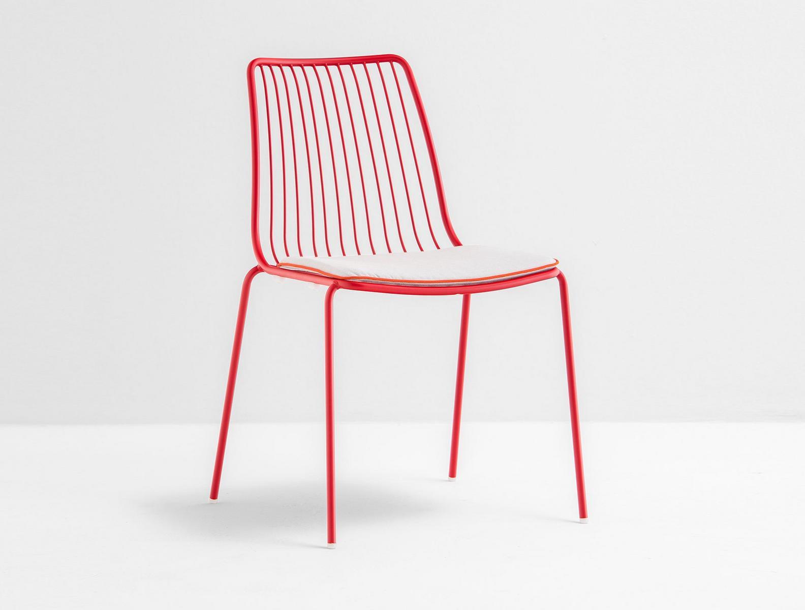 Stackable metal garden chair | Nolita 3651 by Pedrali