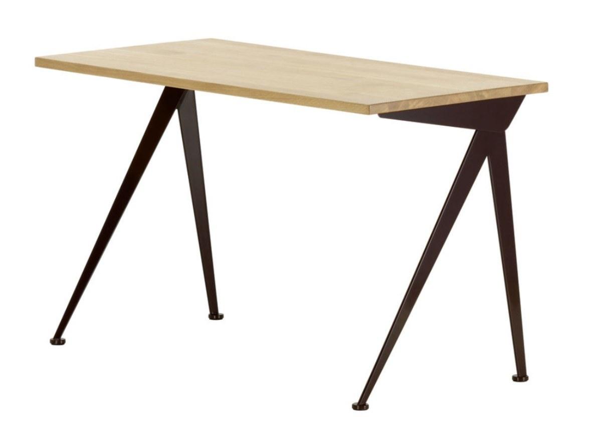 Rectangular solid wood writing desk | Compas Direction by Vitra