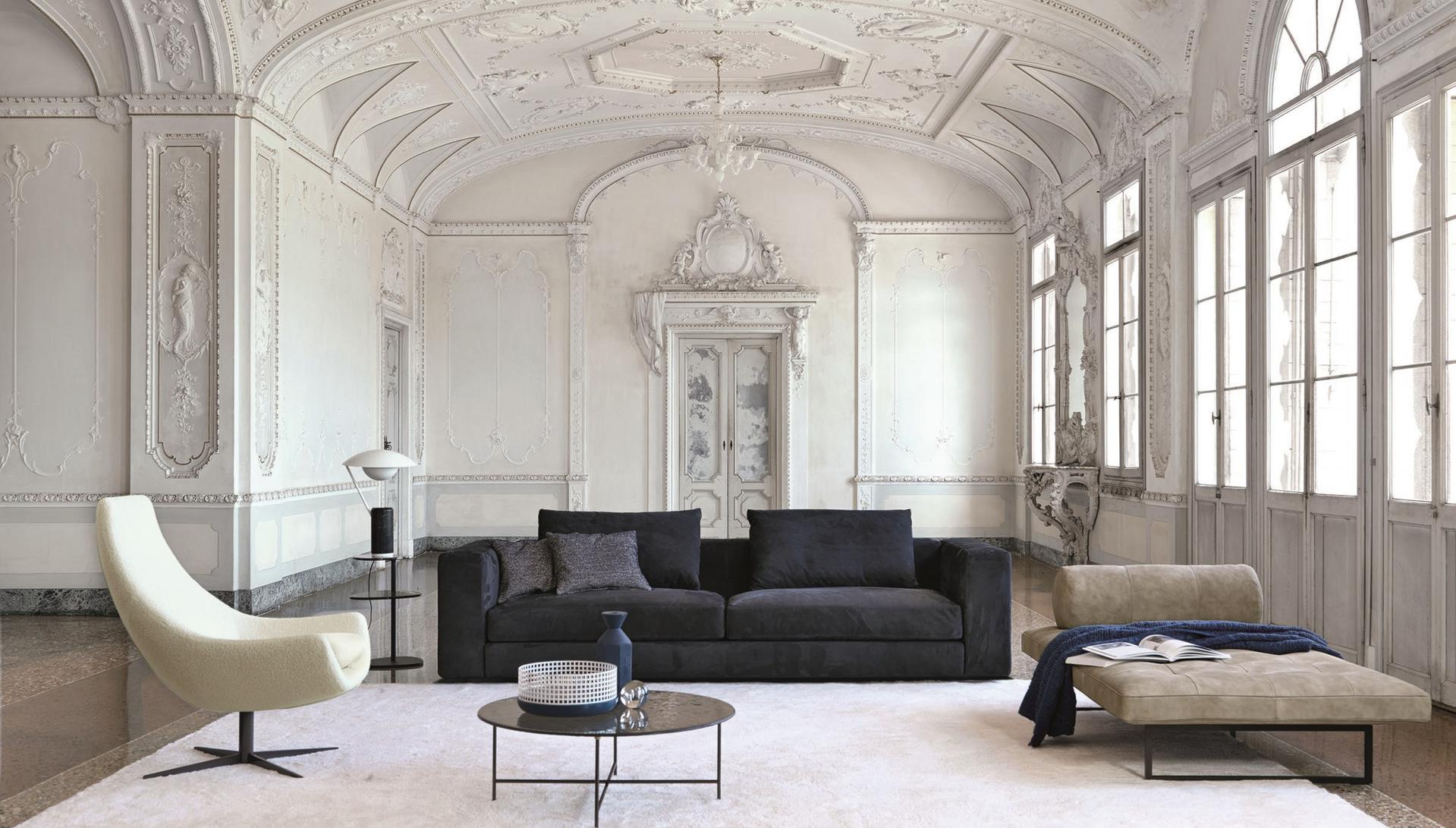 Corner fabric sofa with removable cover | Von by Desiree