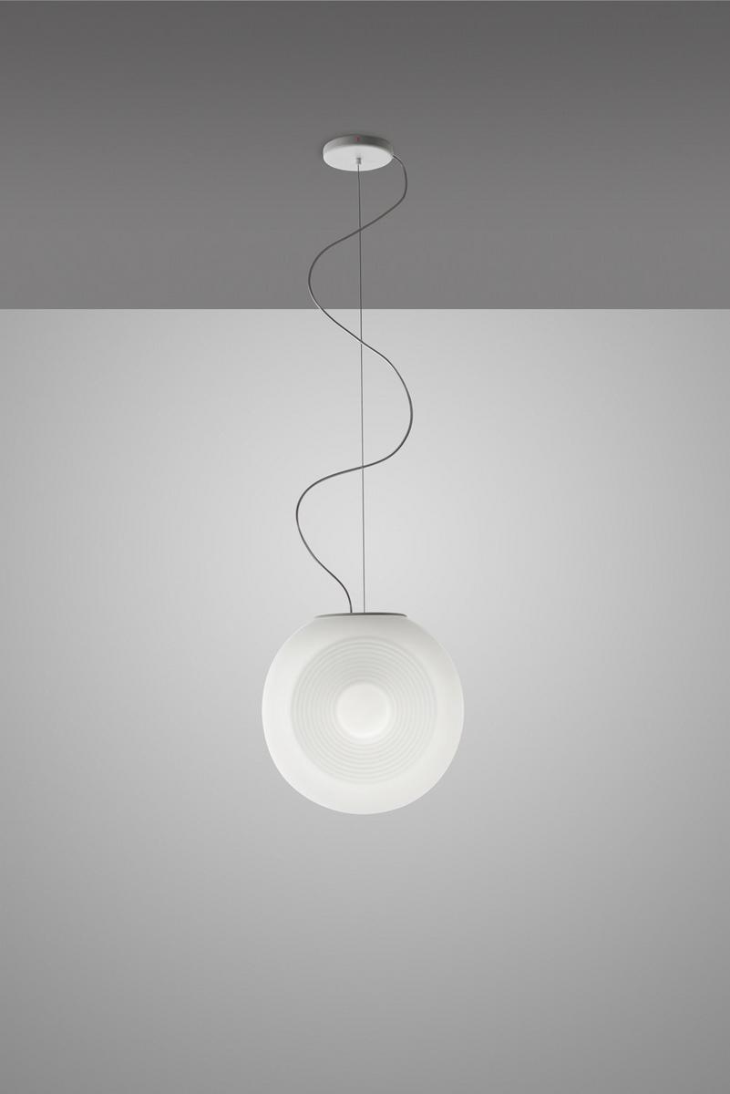 Fluorescent blown glass pendant lamp | Eyes by Fabbian