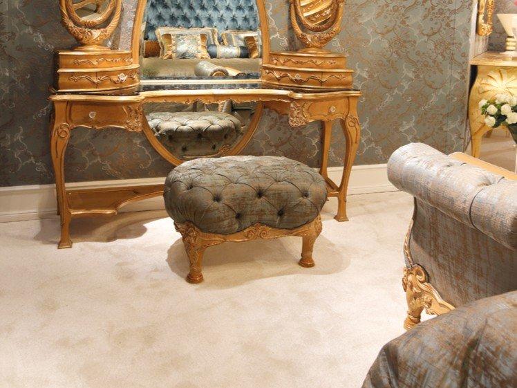 Tufted upholstered fabric pouf | 3680 by Ezio Bellotti