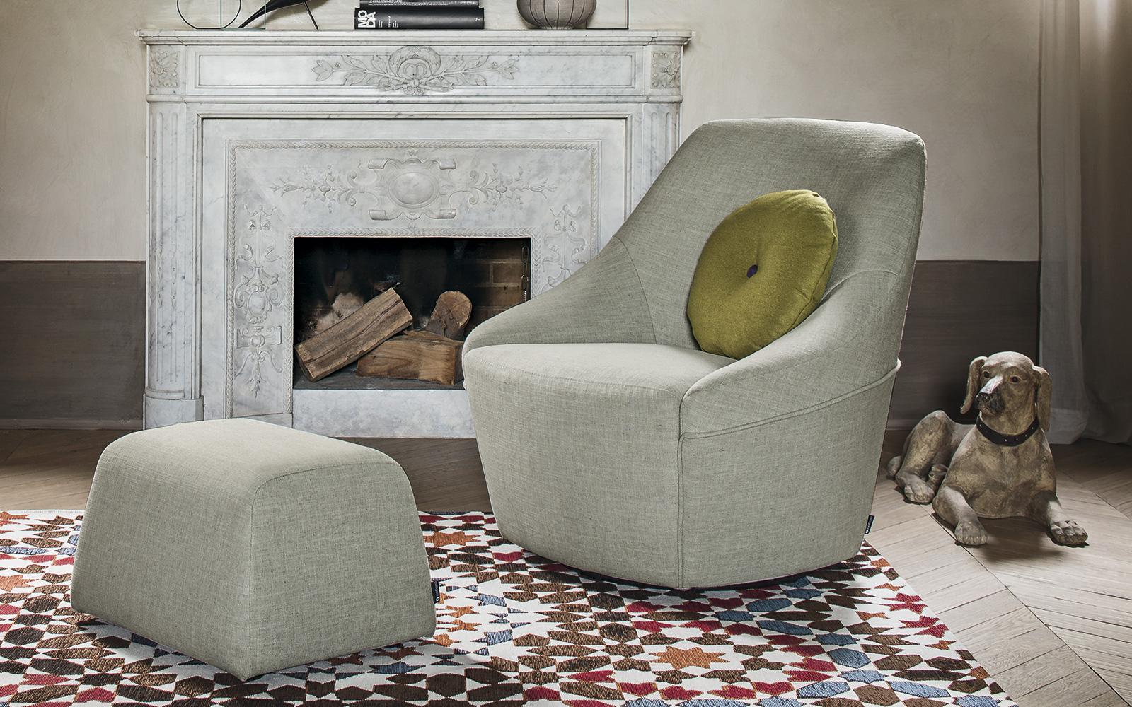 Fabric armchair | Alma by Calligaris