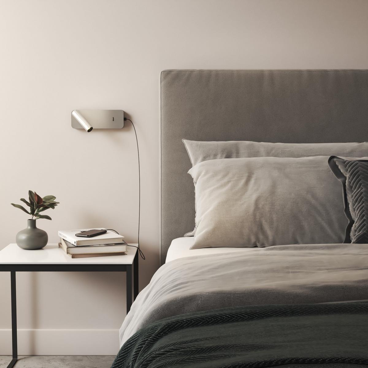 LED aluminium wall lamp with USB | Enna Surface Usb by Astro lighting