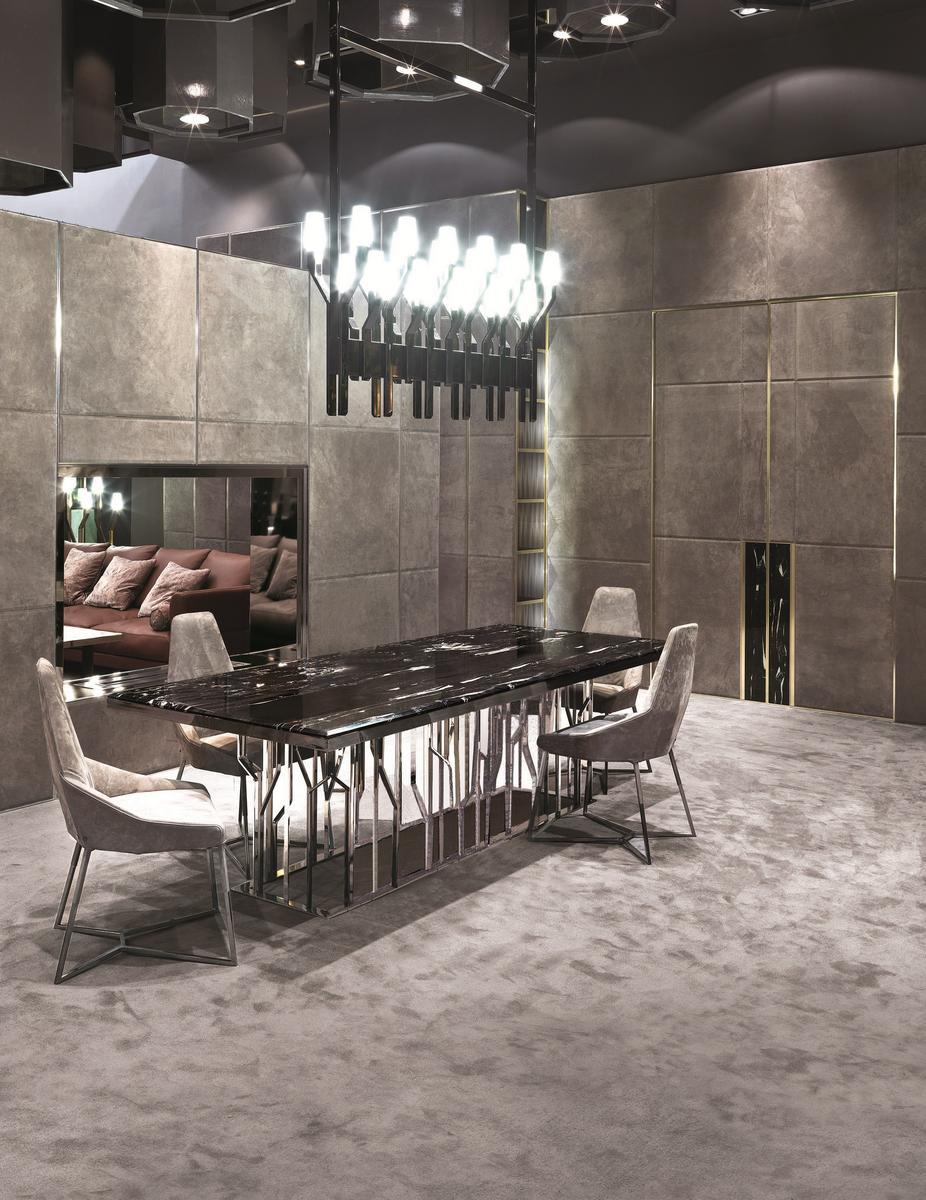 Rectangular metal table | Ginza by Longhi