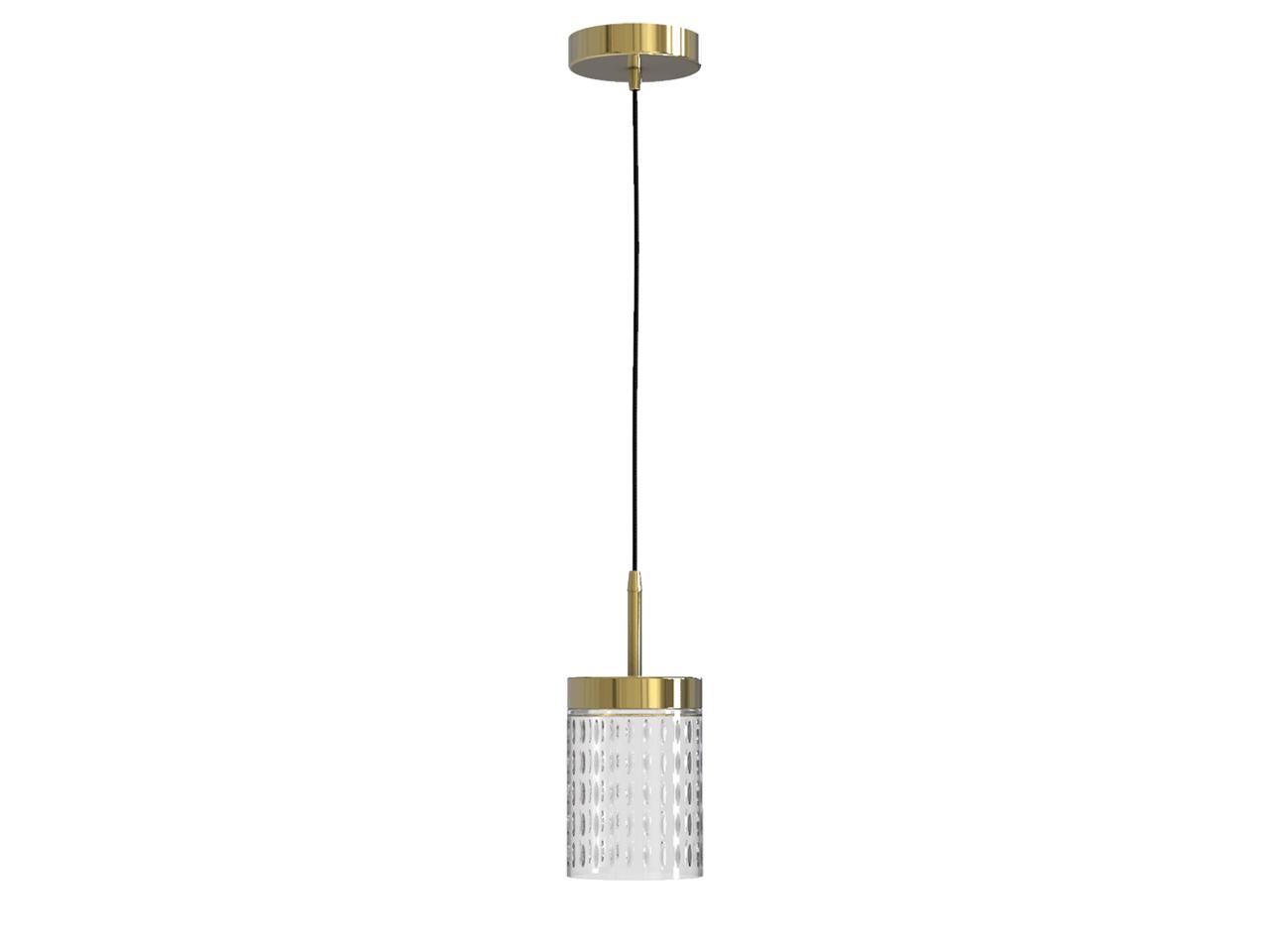 LED crystal and metal pendant lamp | Quarzo 725/s1 by Italamp