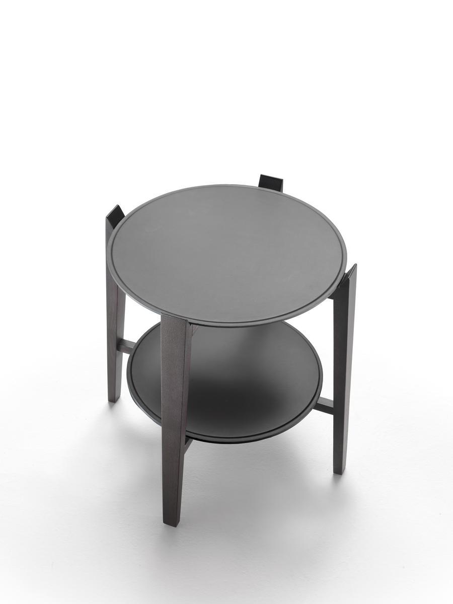 Round coffee table with tray | Cabarè by Flexform