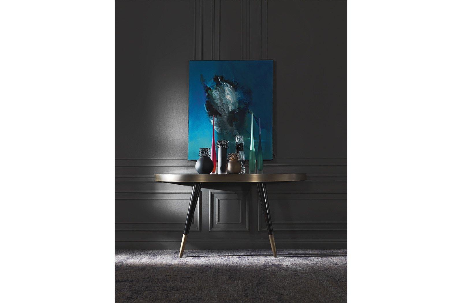 Demilune marble console table | Mayfair by Gianfranco Ferre Home