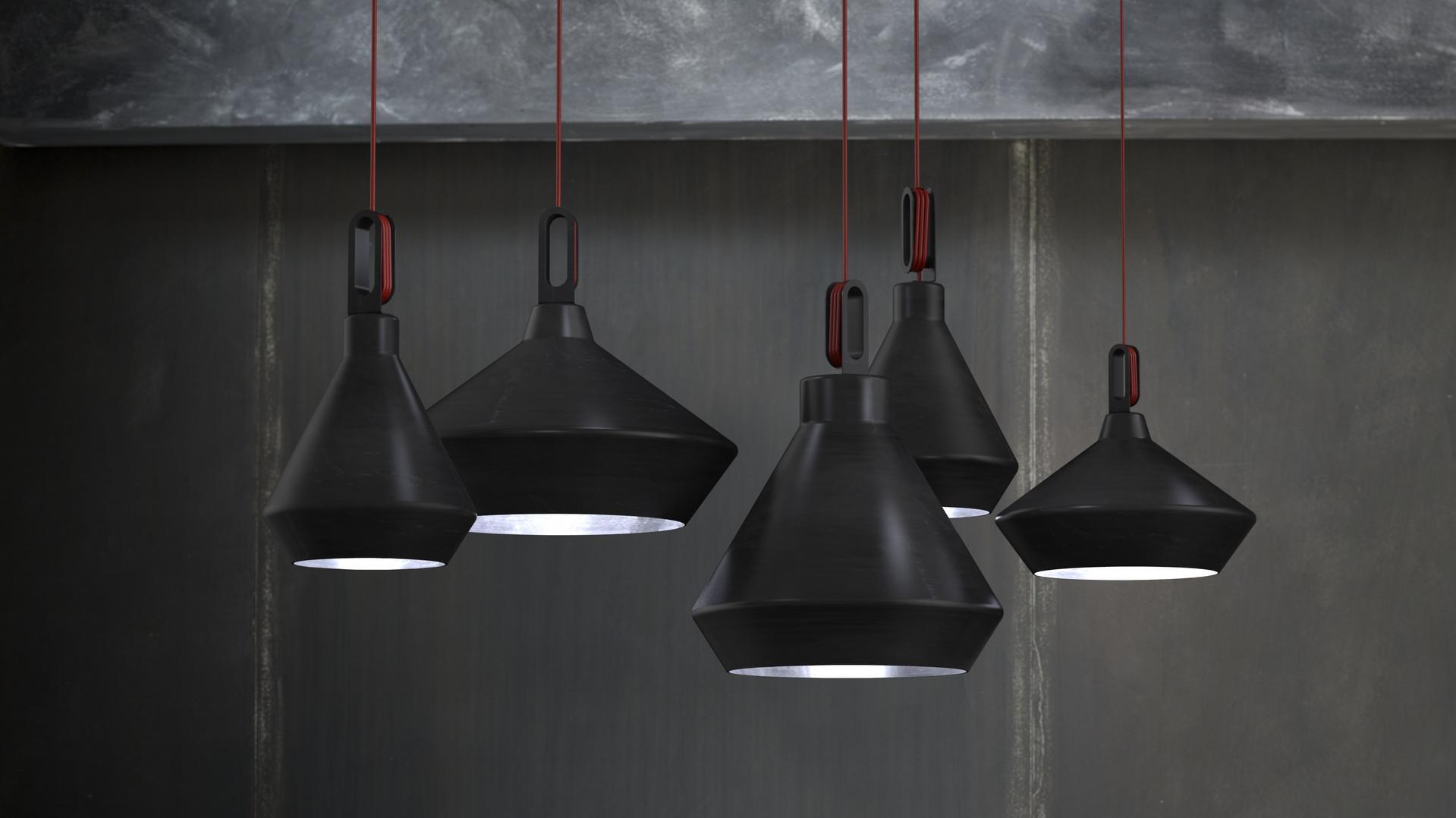 LED direct light iron pendant lamp | Driyos by Zava