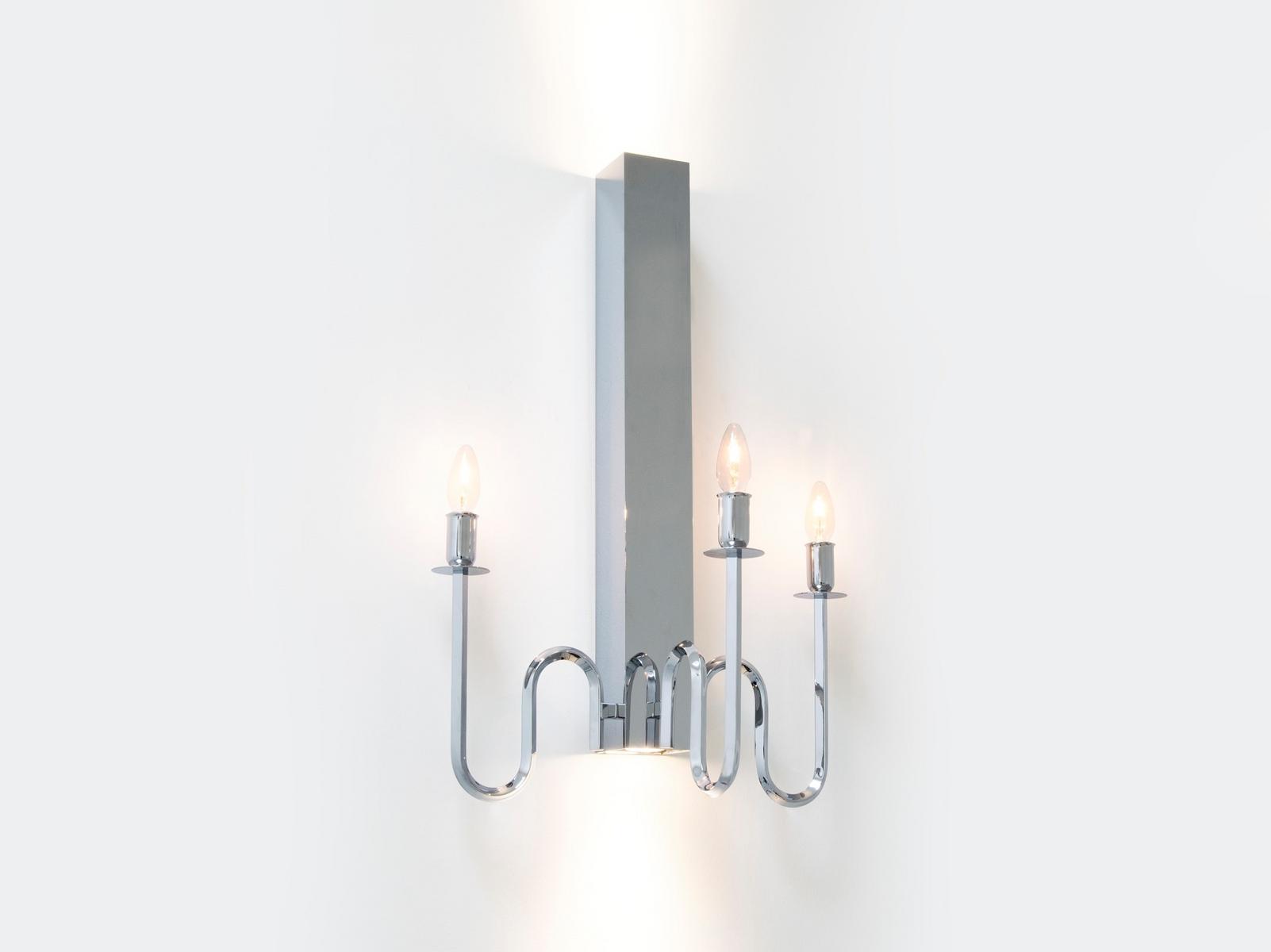 Direct-indirect light metal wall lamp | Waltz Of Vienna W3+2 by Ilfari