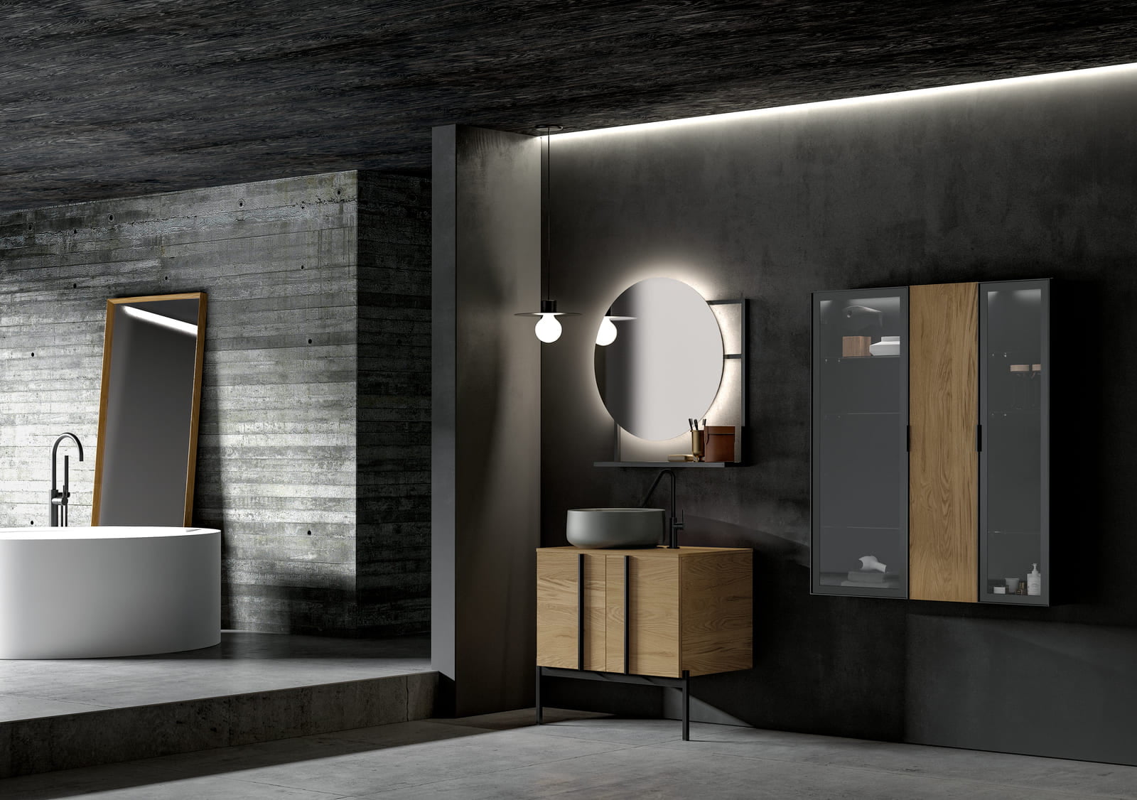 Lacquered bathroom | Sidero by Birex