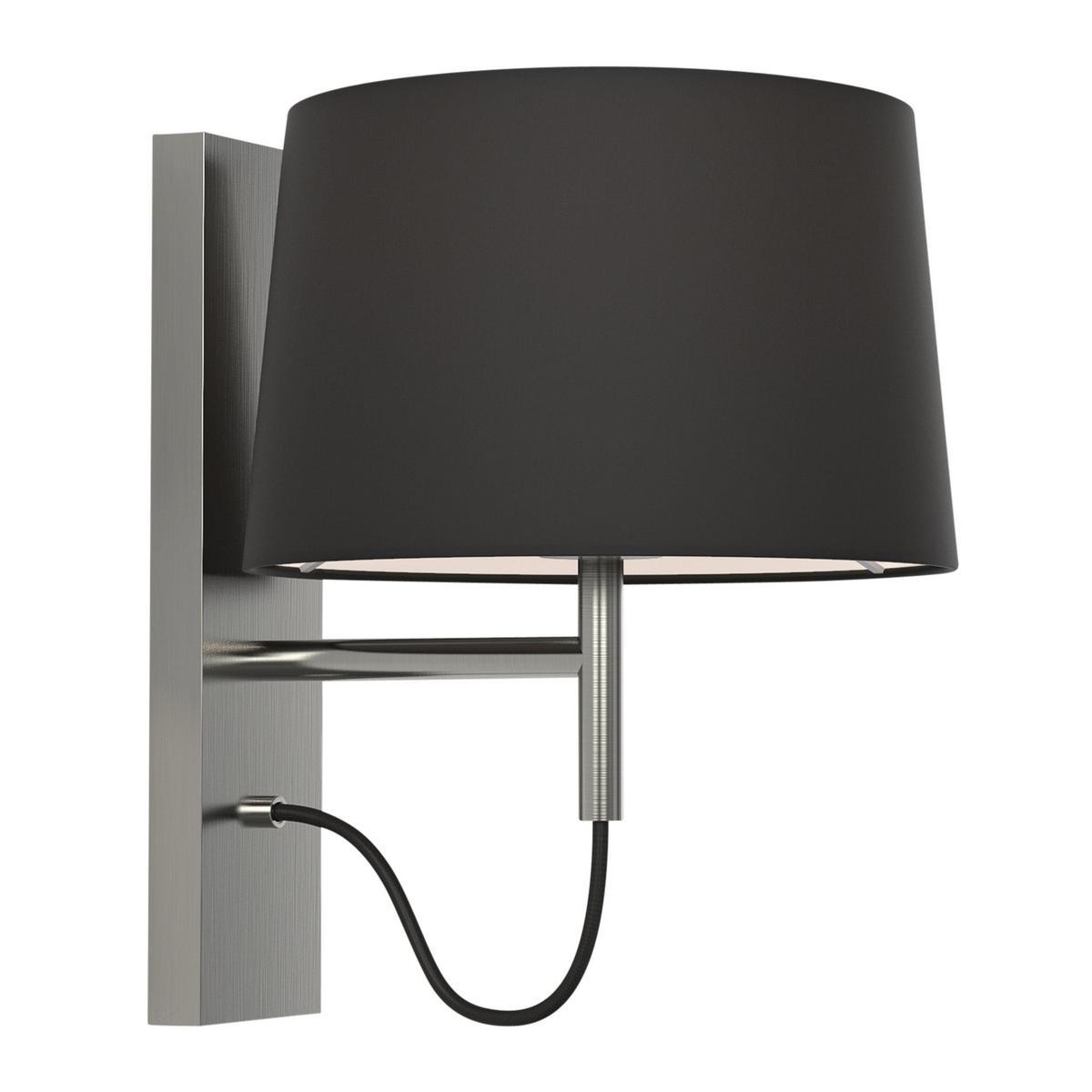 LED wall lamp in steel and fabric with fixed arm | Telegraph by Astro lighting