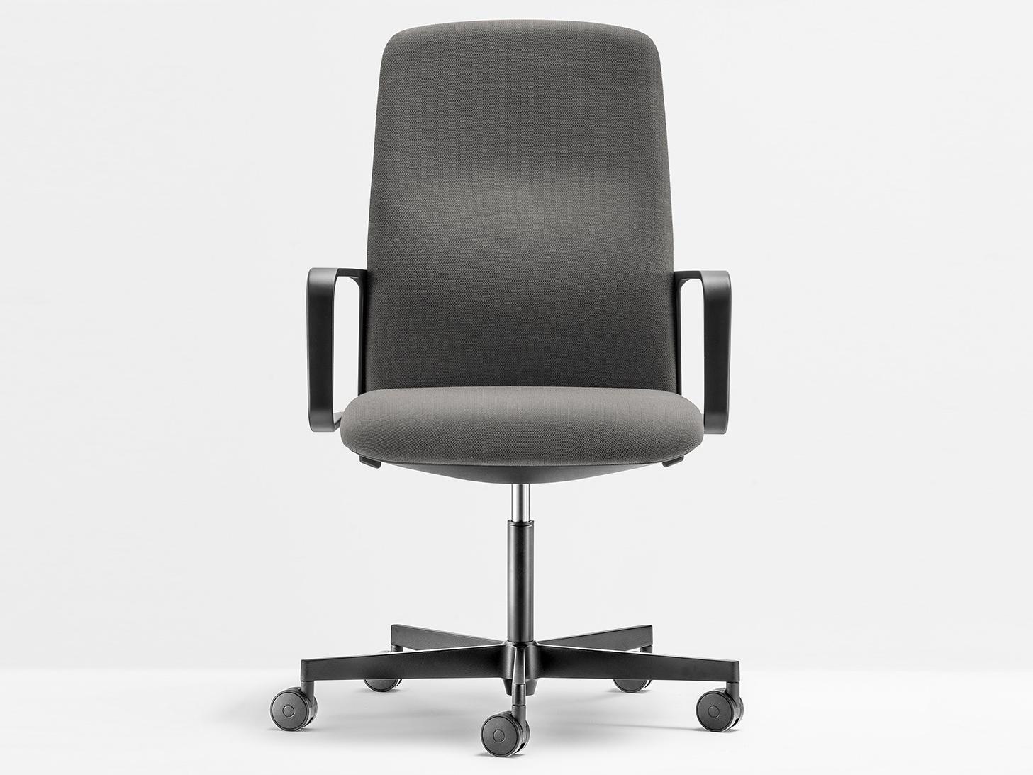 Fabric task chair with 5-Spoke base | Temps 3765 by Pedrali