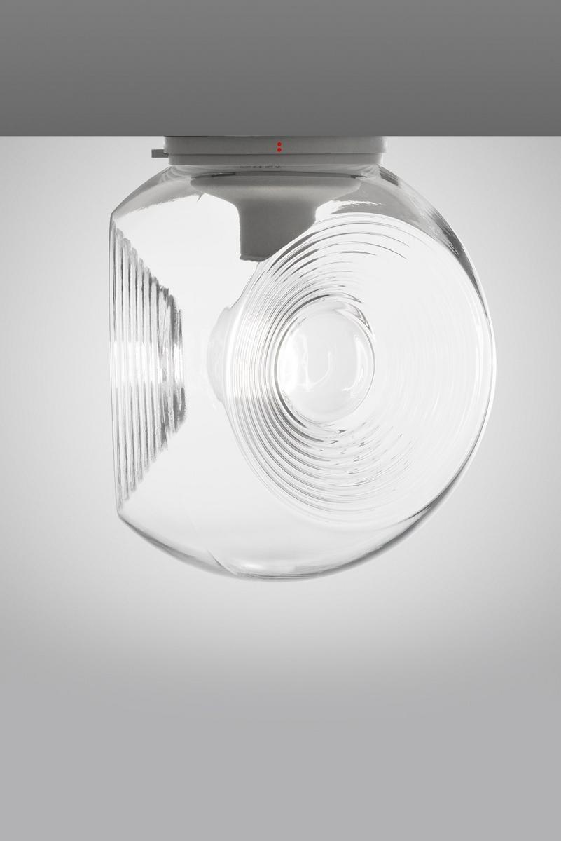 Fluorescent blown glass ceiling lamp | Eyes by Fabbian