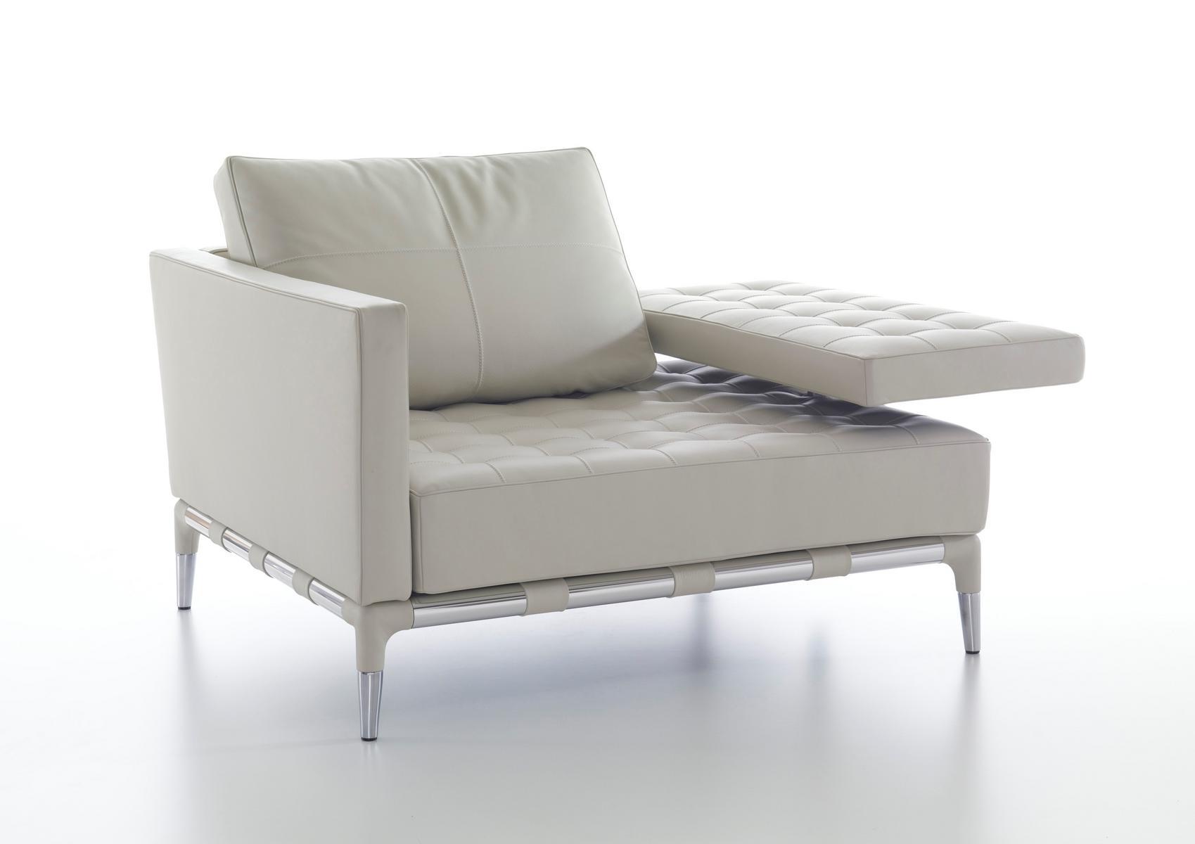 Tufted leather sofa | 241 Privè Divano by Cassina