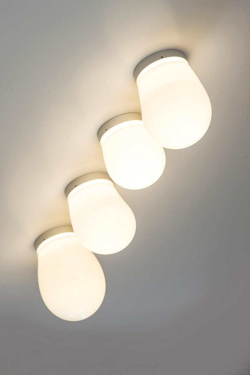 LED glass ceiling light with dimmer | Dropz by Dark