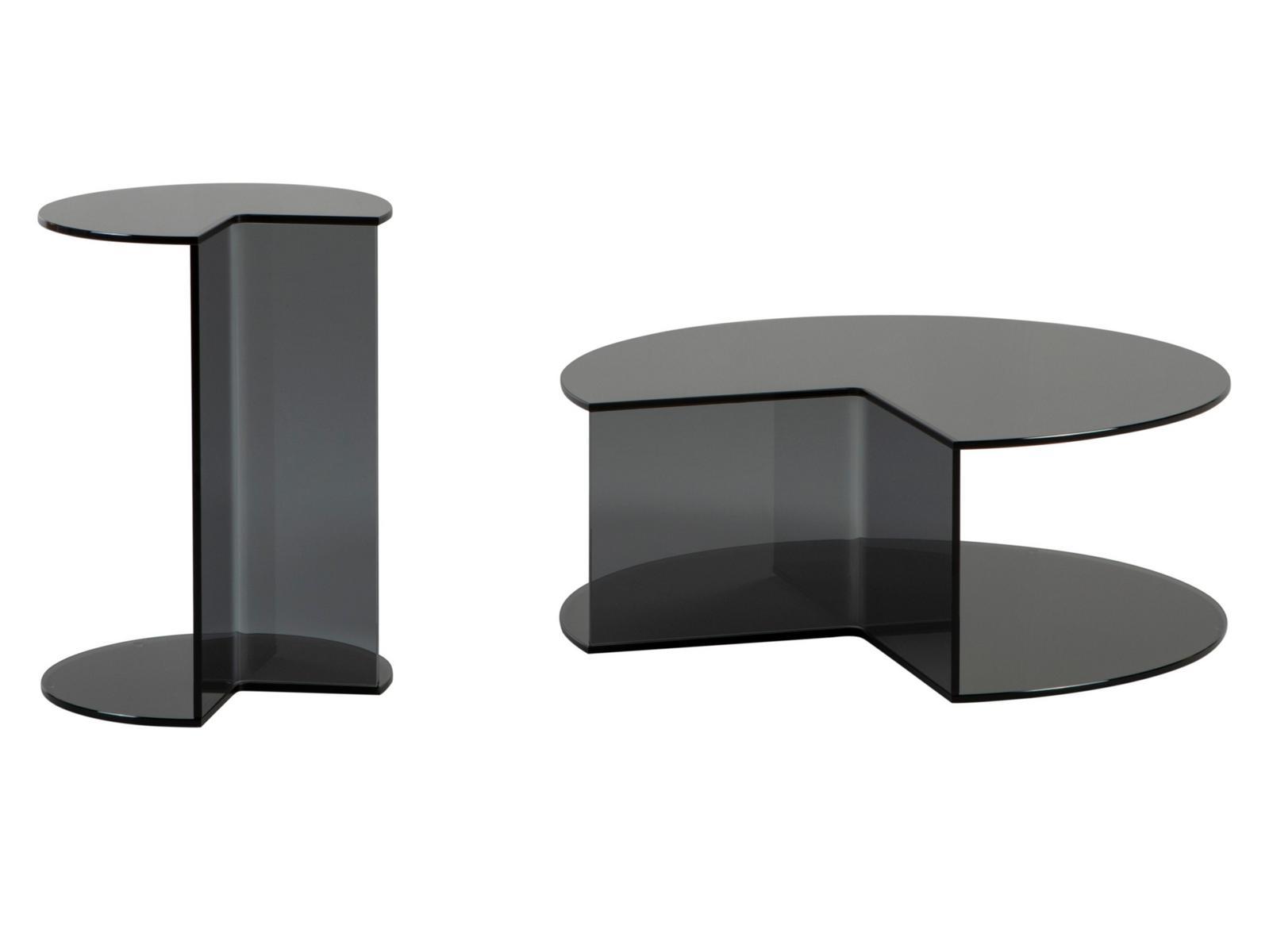 Round crystal coffee table | Pacman by Tonin Casa