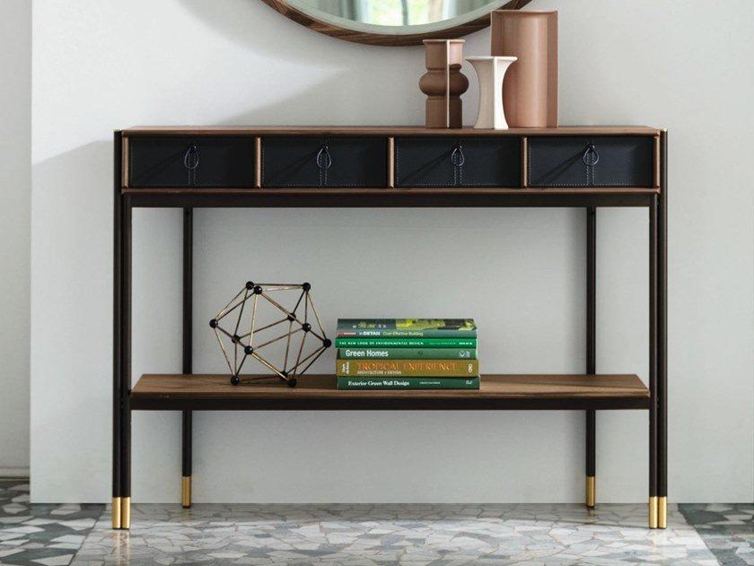 Rectangular wooden console table | Bayus by Porada