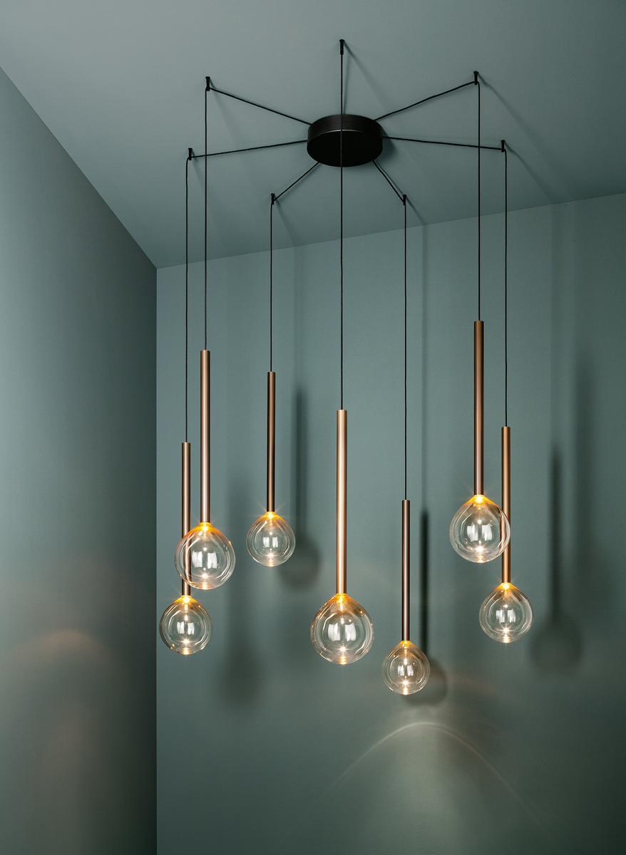 Borosilicate glass pendant lamp | Sofì by Bonaldo