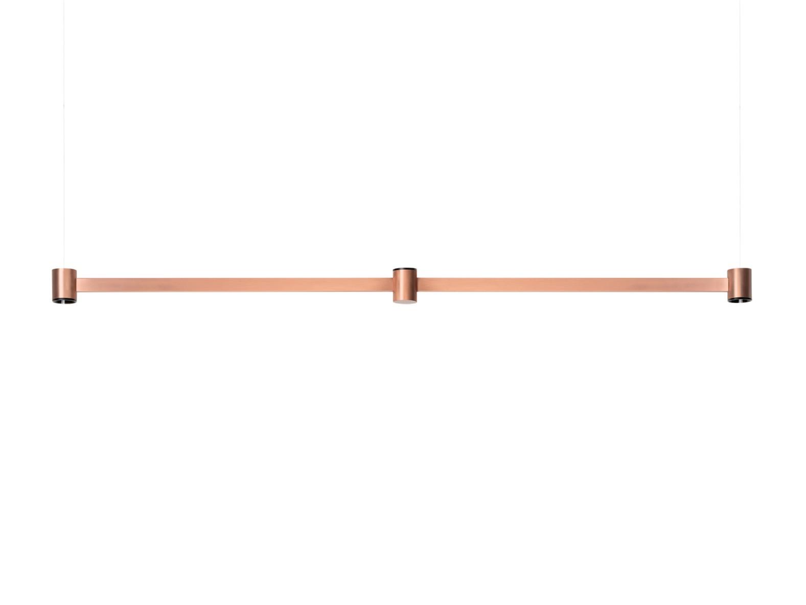 LED direct-indirect light brass pendant lamp |  by Arkoslight