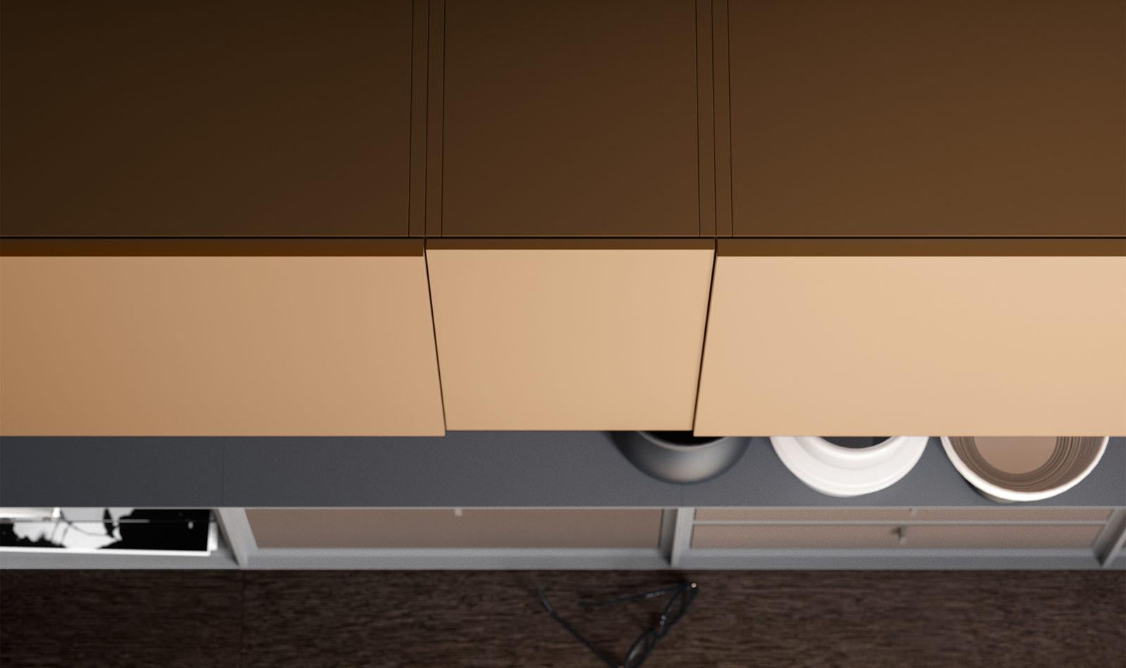 Modular lacquered storage wall | Day Collection by ALF Dafre