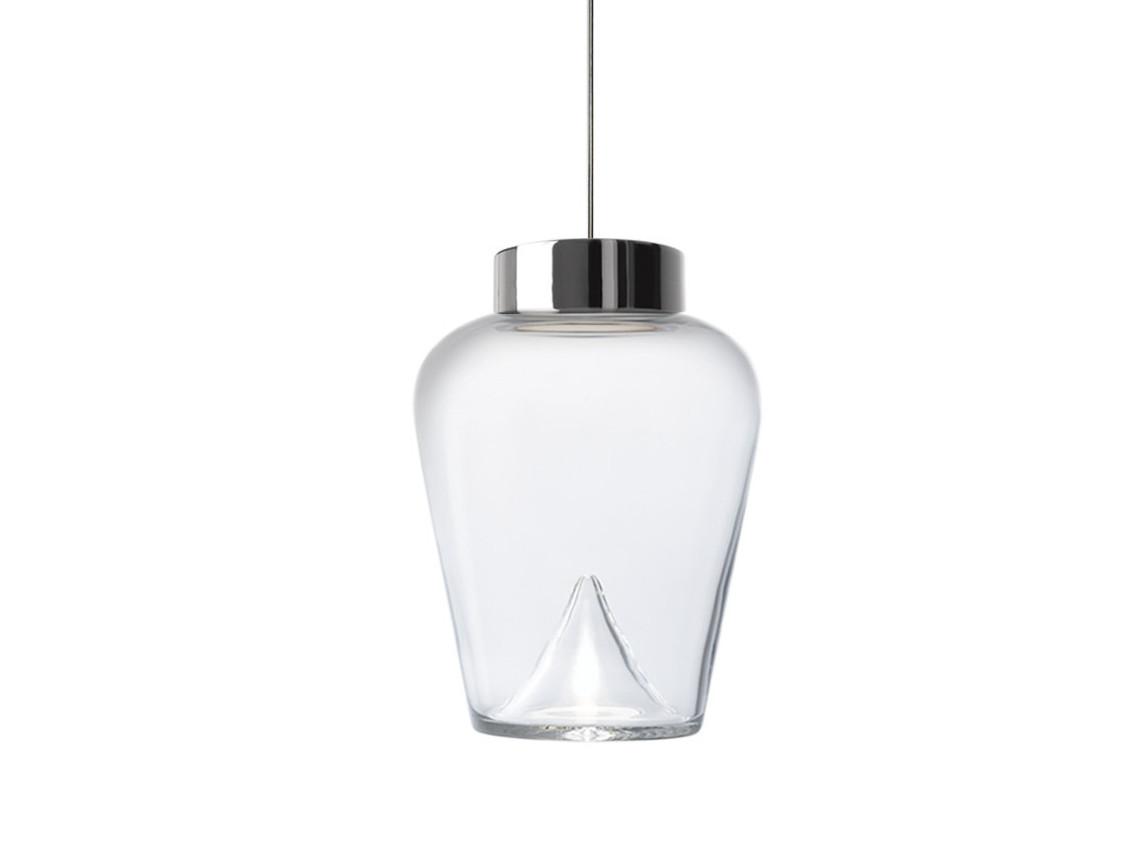 LED blown glass pendant lamp | Aella Thin S by Leucos
