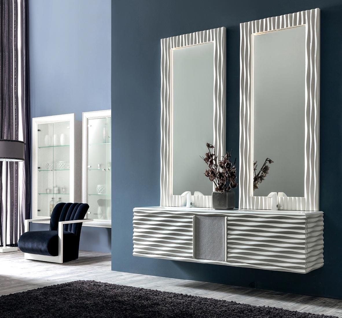 Double wall-mounted vanity unit | Ebon by Corte Zari