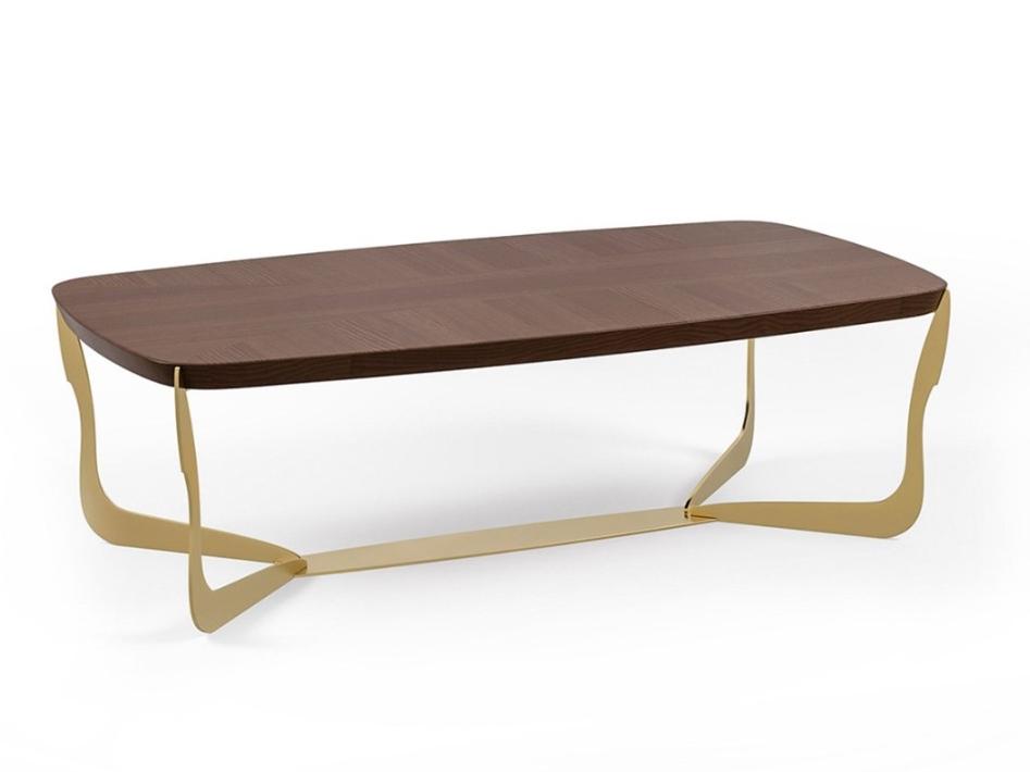 Low rectangular wooden coffee table | Pr.310 by Stella del Mobile
