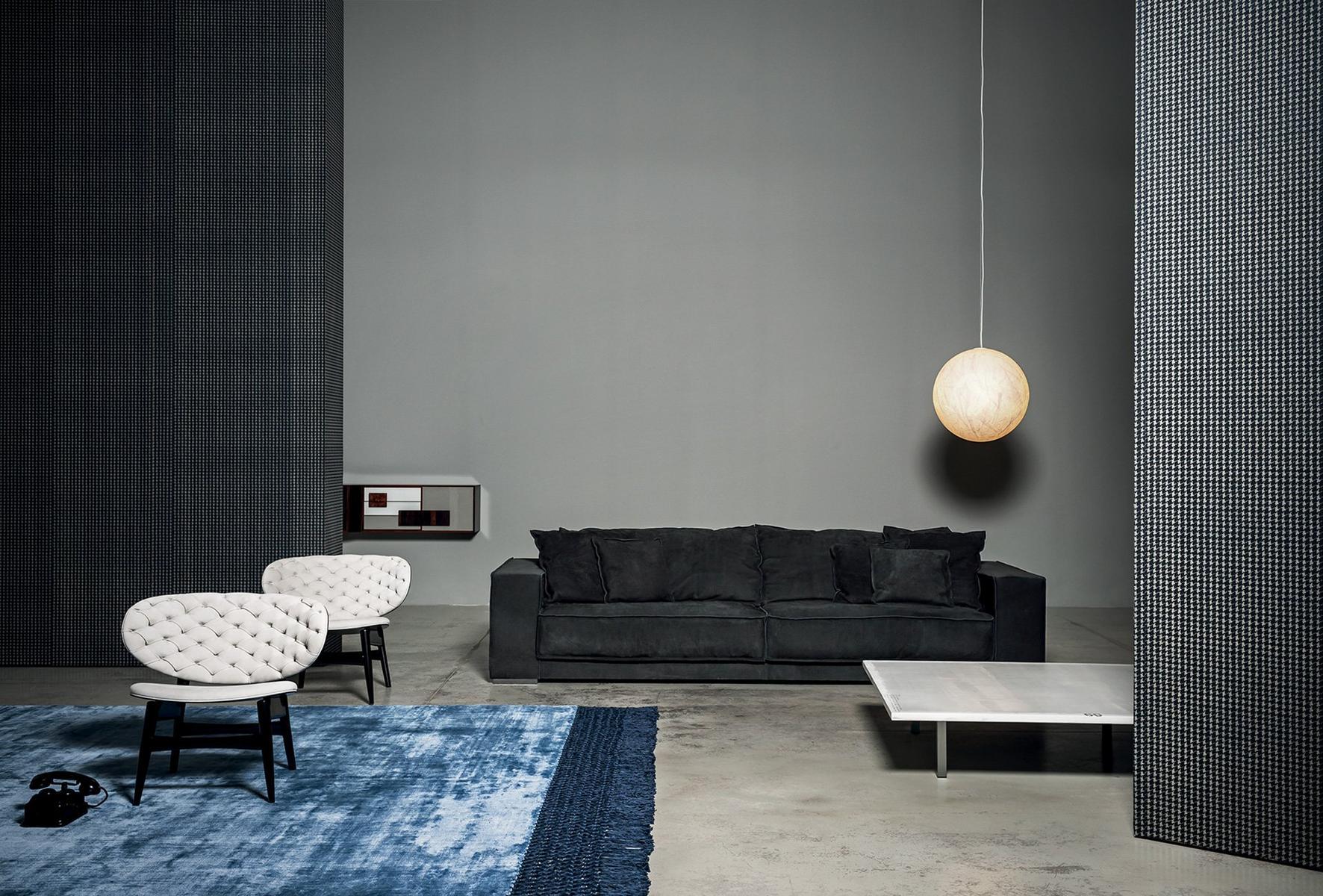 Sectional leather sofa | Budapest Soft by Baxter