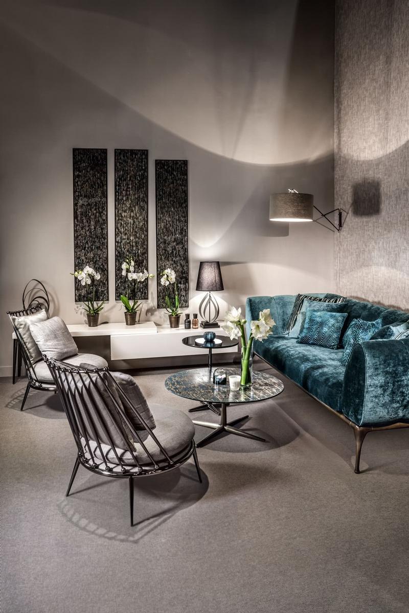 3 seater velvet sofa | Iseo by Cantori