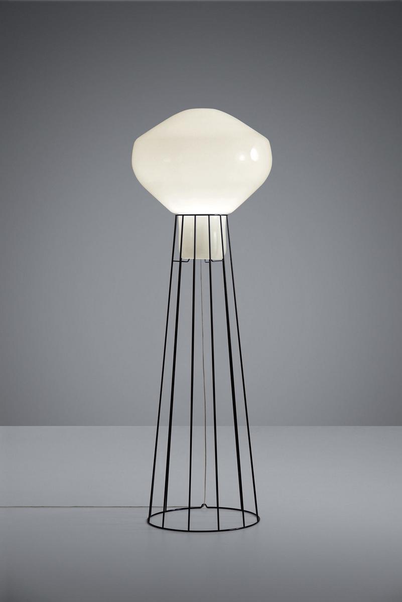 Blown glass floor lamp | Aérostat by Fabbian