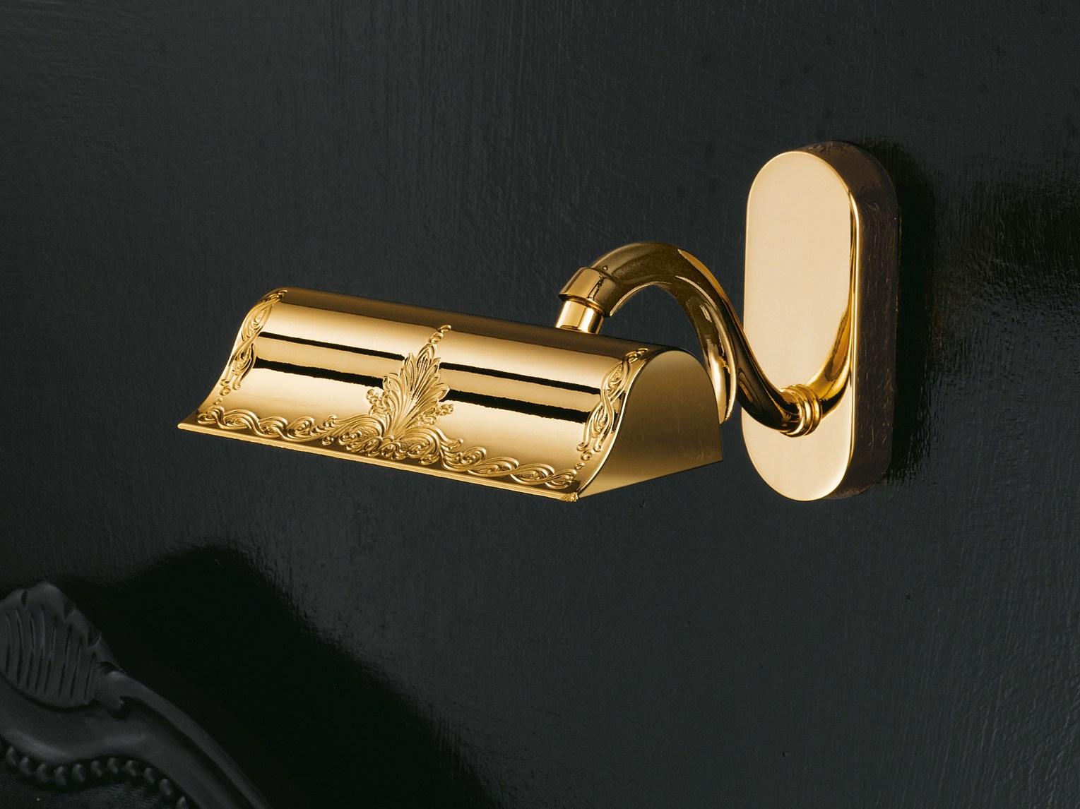 Halogen metal wall light | Brass & Spots Ve 860 by Masiero