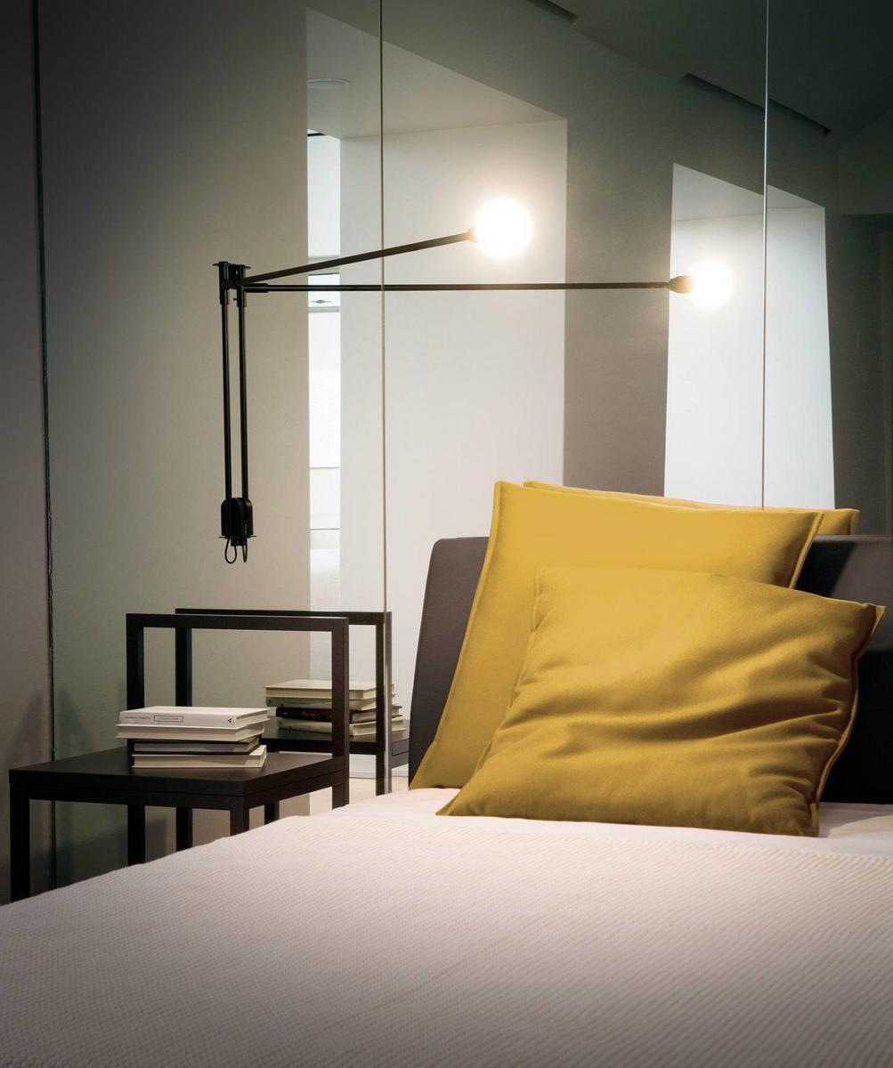 Adjustable aluminium wall lamp | Mini Potence Pivotante by Nemo