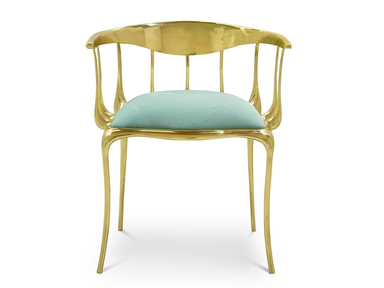 Brass chair with integrated cushion | Nº 11 by Boca Do Lobo