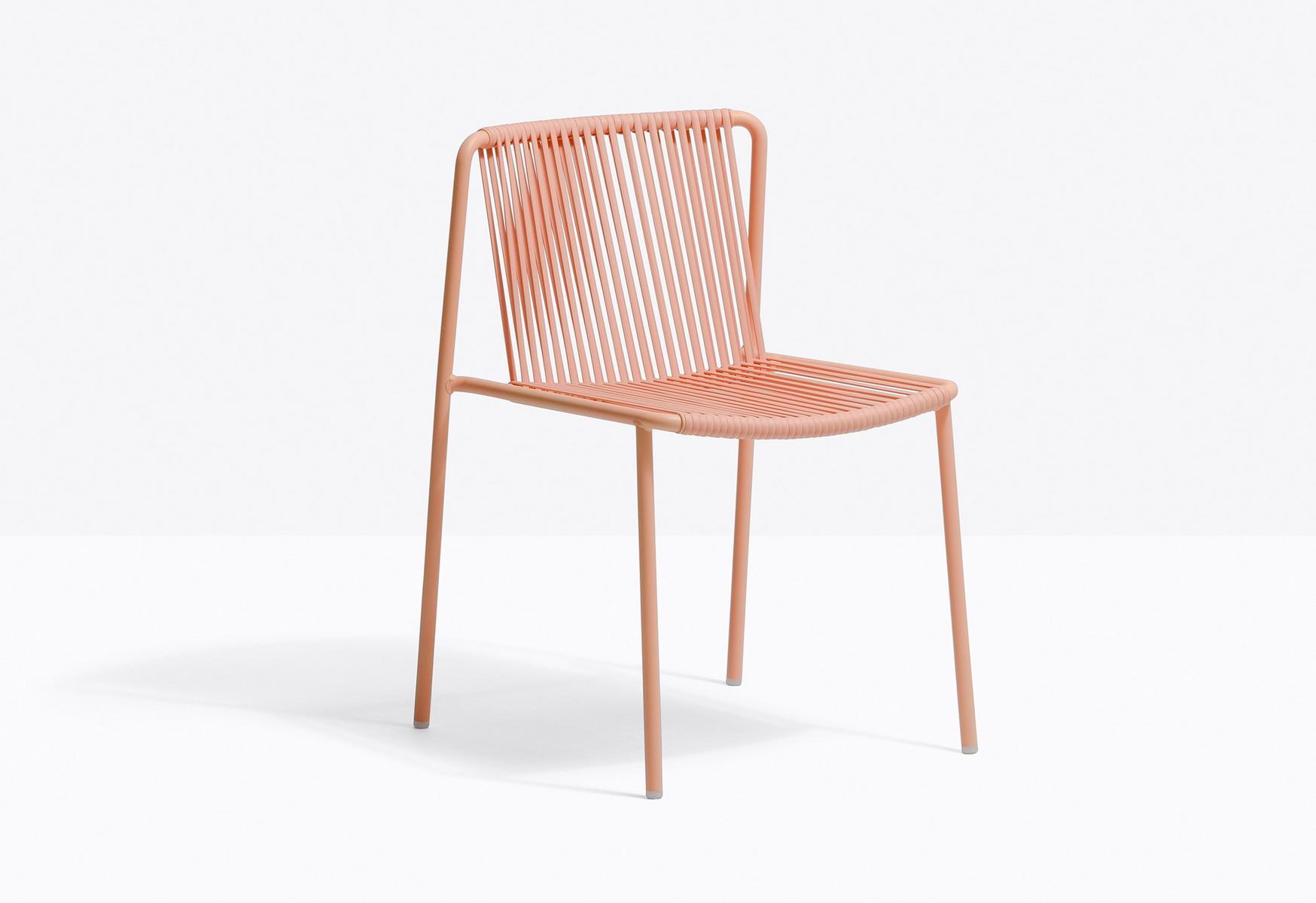 Powder coated steel garden chair | Tribeca 3660 by Pedrali