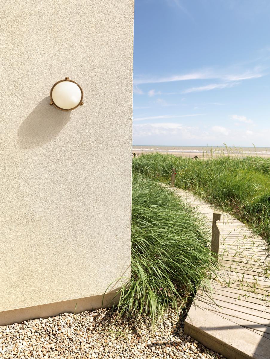 LED outdoor wall lamp in brass and glass | Malibù by Astro lighting