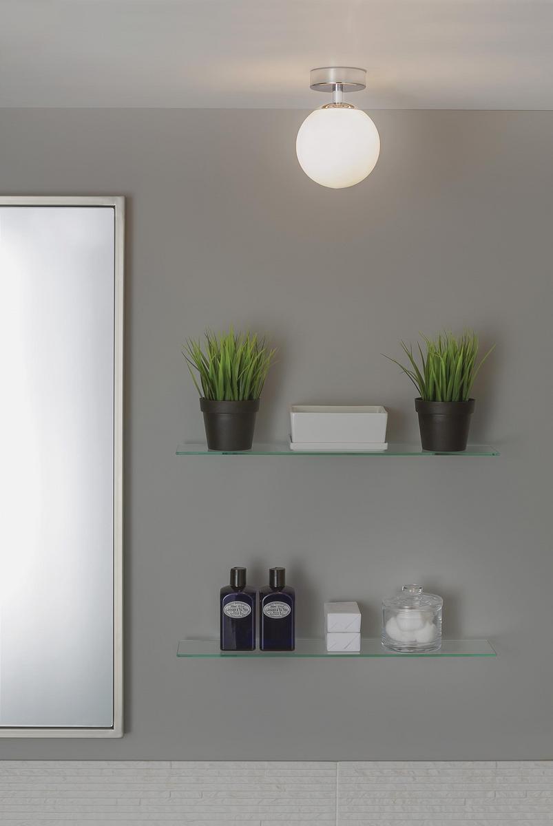 LED glass and steel ceiling lamp with dimmer | Denver by Astro lighting