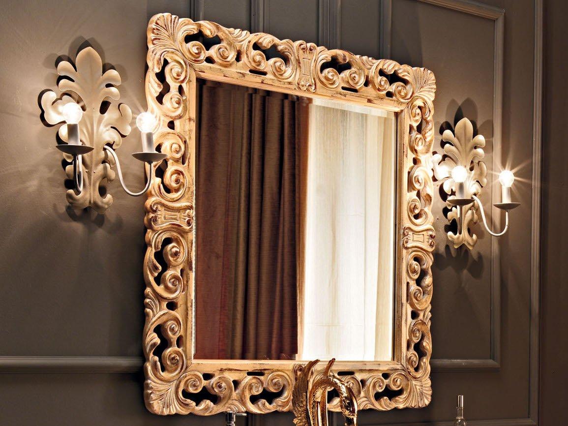 Wall-mounted framed mirror | 11634 by Modenese Gastone