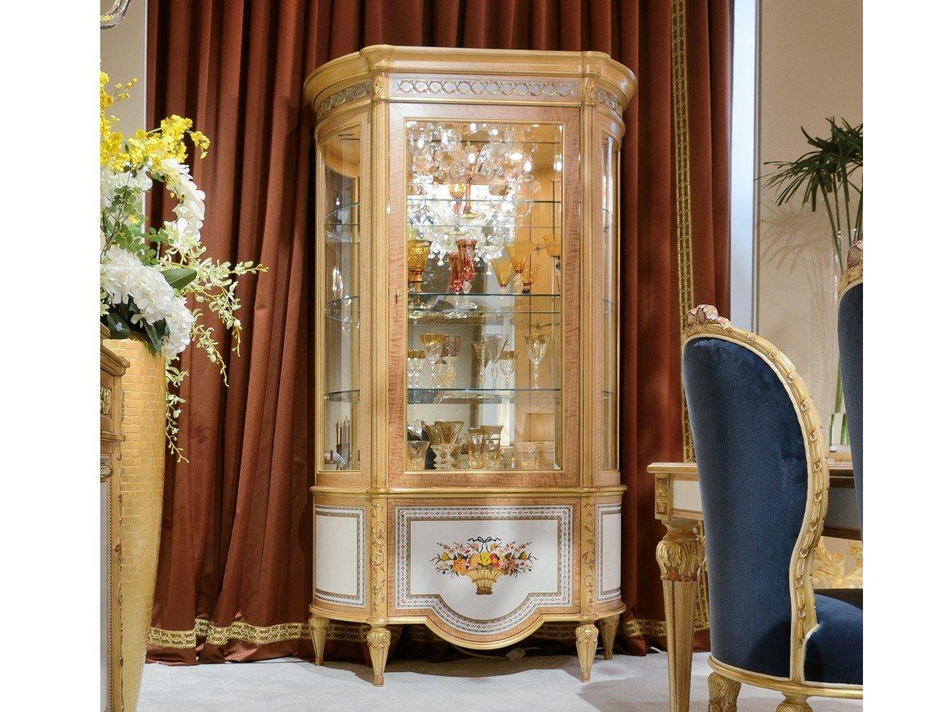 Wood and glass display cabinet | 1440 by Ezio Bellotti