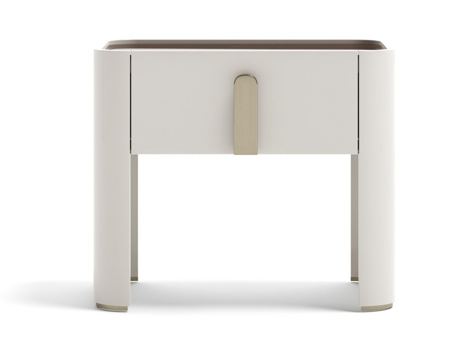 Rectangular wooden bedside table with drawers | Eden Xl by Capital Collection