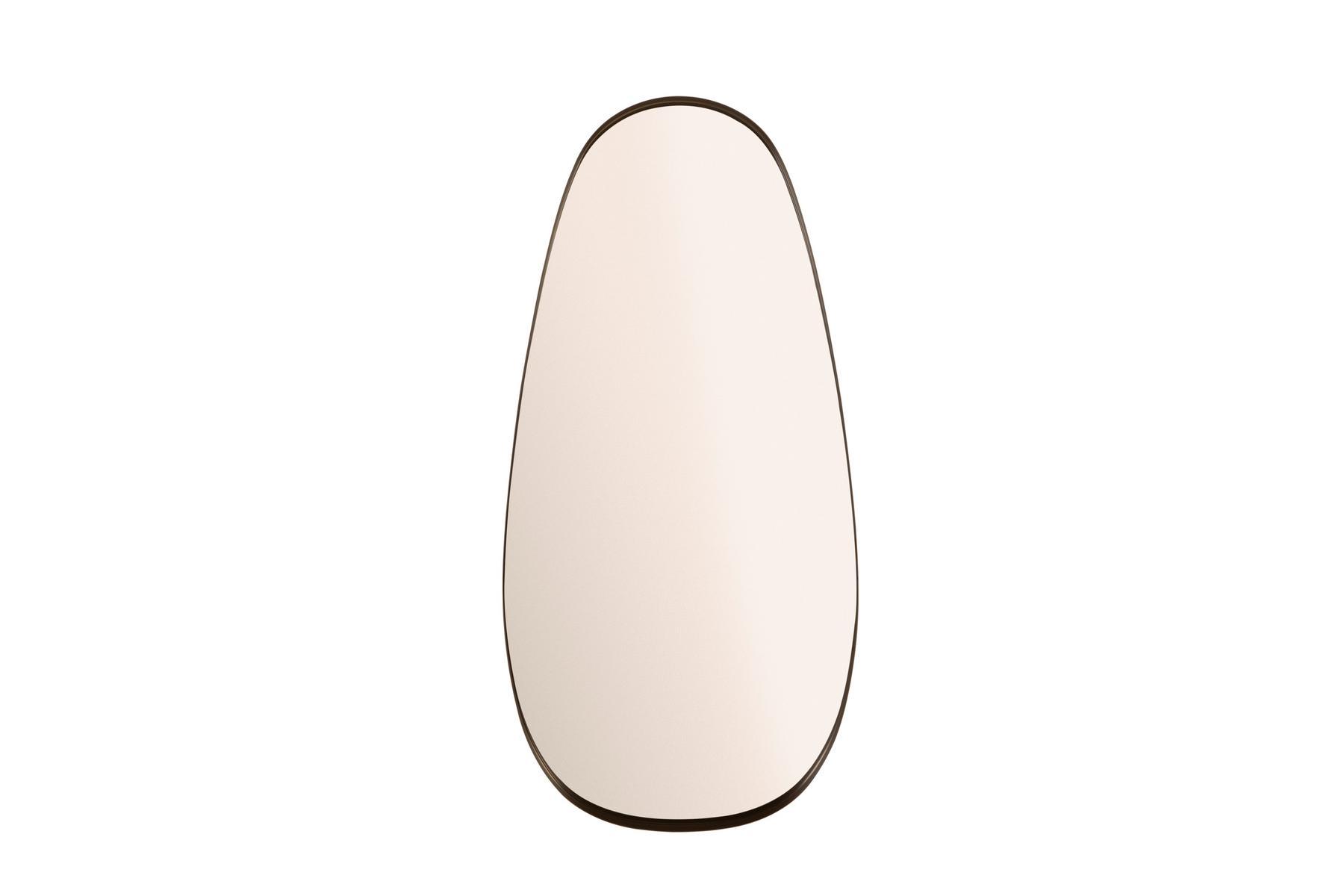 Oval wall mirror with painted steel frame | Vogue by Tonin Casa