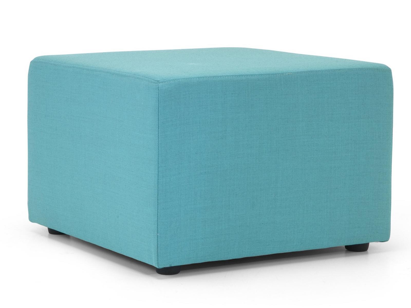 Upholstered square fabric pouf | Basic by Domingo salotti