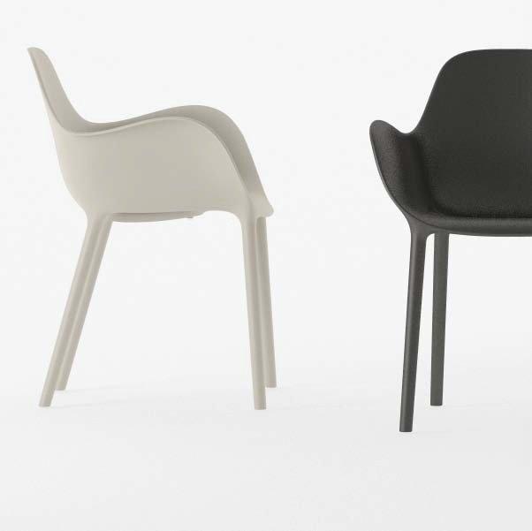 Stackable polypropylene chair with armrests | Sabinas by Vondom